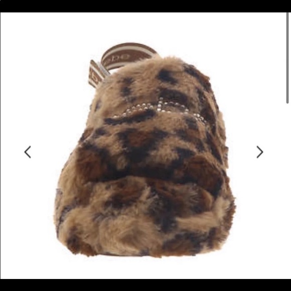 Sandals Slippers slip in slide sling fur animal prints - Picture 9 of 11